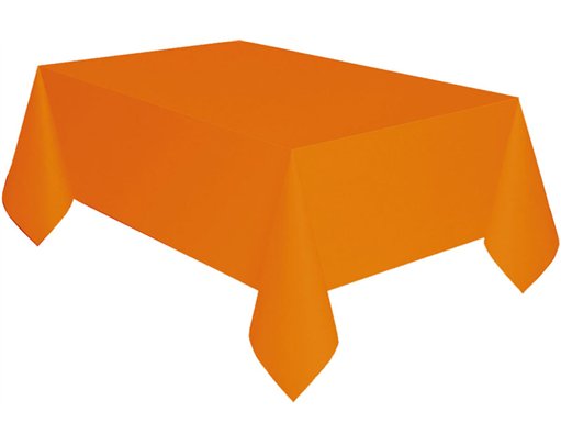 PUMPKIN ORANGE PAPER TABLECOVER