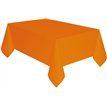 PUMPKIN ORANGE PLASTIC TABLECOVER
