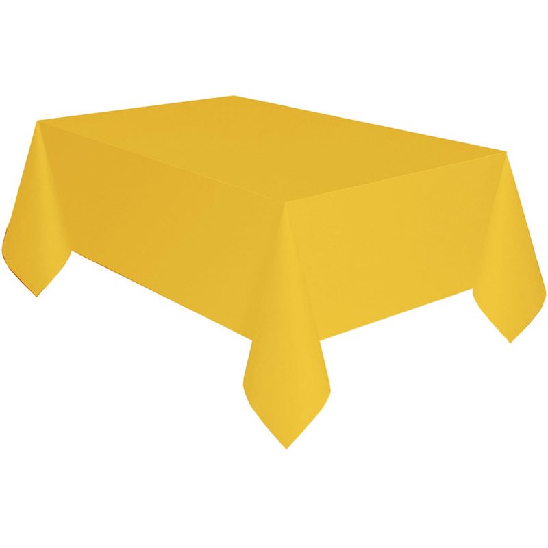 BUTTERCUP YELLOW PAPER TABLECOVER