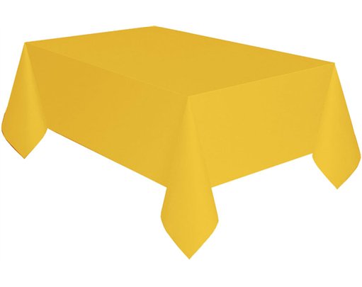 BUTTERCUP YELLOW PAPER TABLECOVER