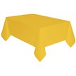 BUTTERCUP YELLOW PLASTIC TABLECOVER