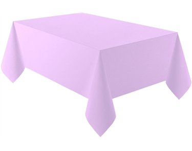 LAVENDER PLASTIC TABLECOVER