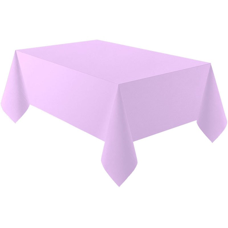 LAVENDER PLASTIC TABLECOVER