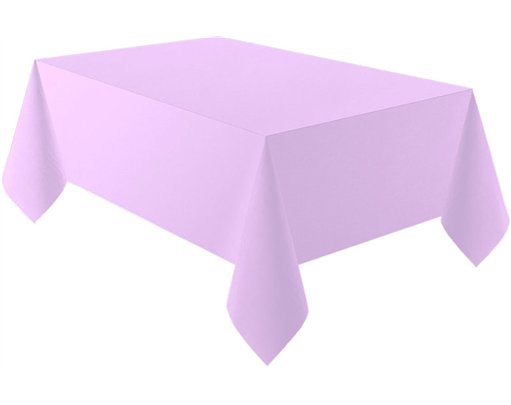 LAVENDER PLASTIC TABLECOVER