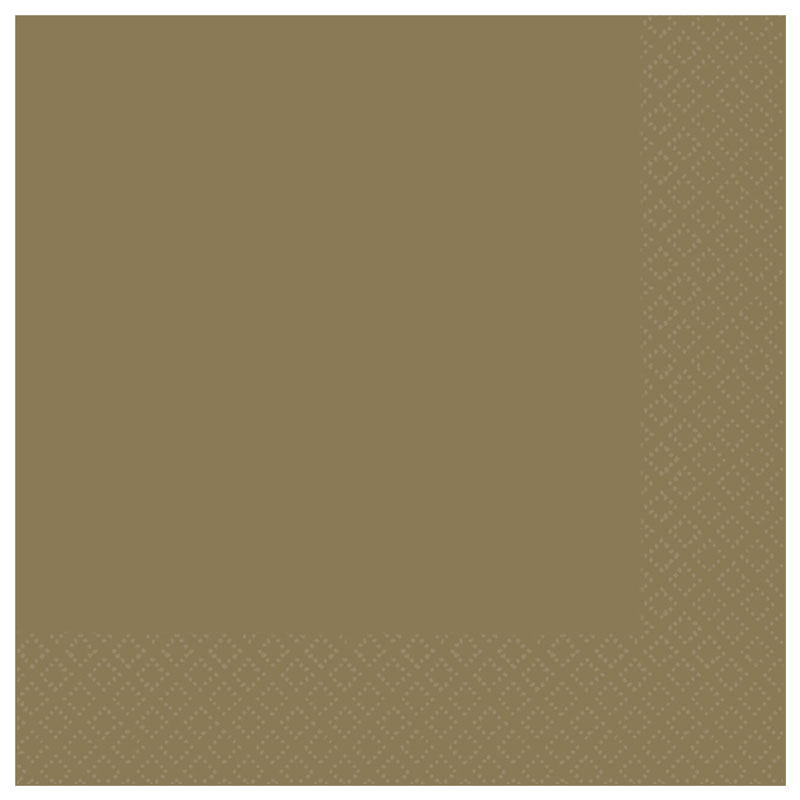 20PK CREME BRULEE GOLD  LUNCH NAPKINS
