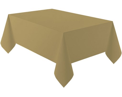 CREME BRULEE GOLD PAPER TABLECOVER