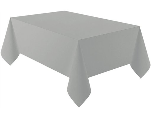 GRAPHITE SILVER PAPER TABLECOVER