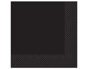 20PK CHARCOAL  BLACK LUNCH NAPKINS