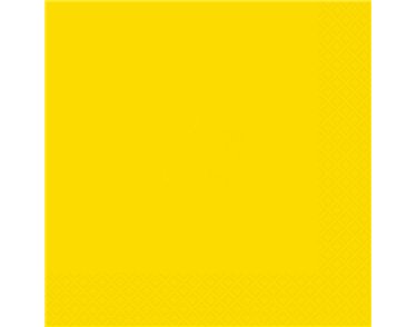 20PK NEON YELLOW BEVERAGE NAPKINS