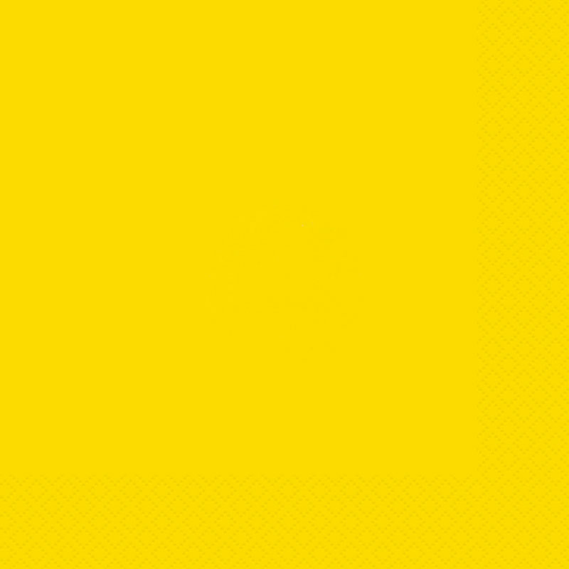 20PK NEON YELLOW BEVERAGE NAPKINS