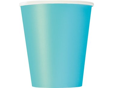 14PK 9oz TERRIFIC TEAL PAPER CUPS