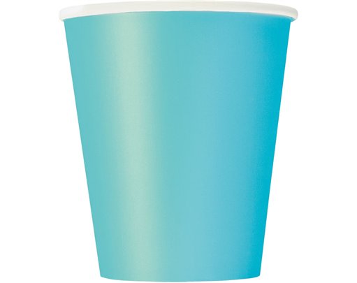 14PK 9oz TERRIFIC TEAL PAPER CUPS