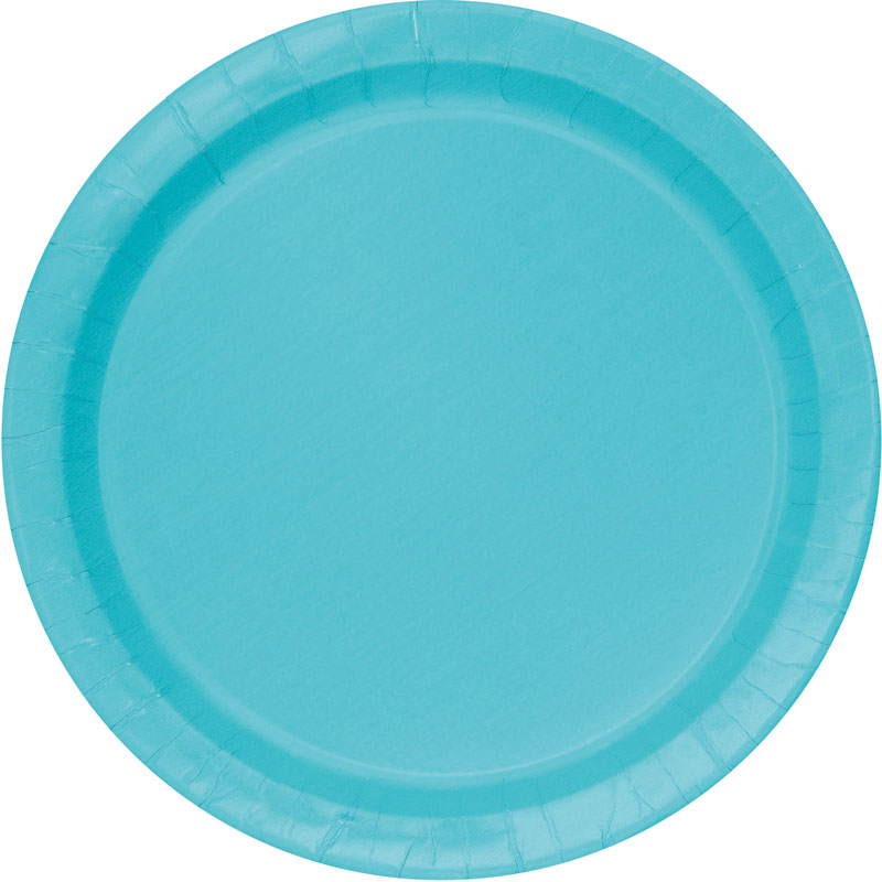 8PK 9in TERRIFIC TEAL PLATES