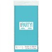 54x108in TERRIFIC TEAL PLASTIC TABLECOVER
