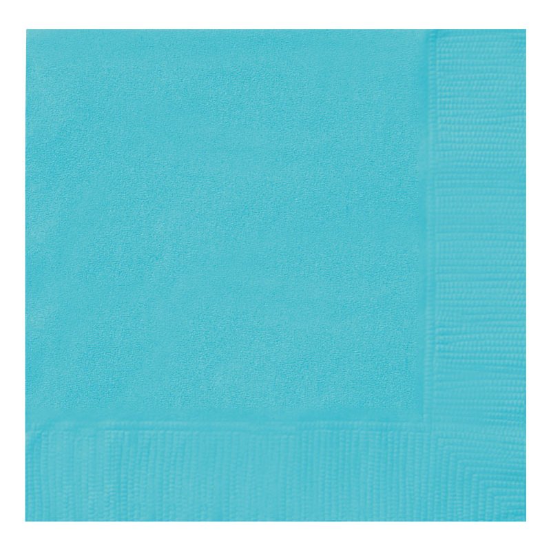 20PK TERRIFIC TEAL BEVERAGE NAPKINS