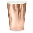 6PK 220ml ROSE GOLD PAPER CUPS