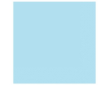 20PK LUNCH NAPKIN 3PLY CLEAR SKY BLUE