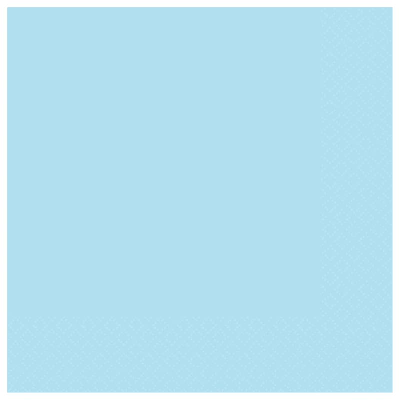 20PK LUNCH NAPKIN 3PLY CLEAR SKY BLUE