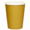 8PK PAPER CUP 237ML CREME BRULEE GOLD