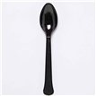 24PK PLASTIC SPOONS 24PK CHARCOAL BLACK