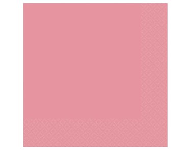 20PK 3PLY BABY PINK LUNCH NAPKINS