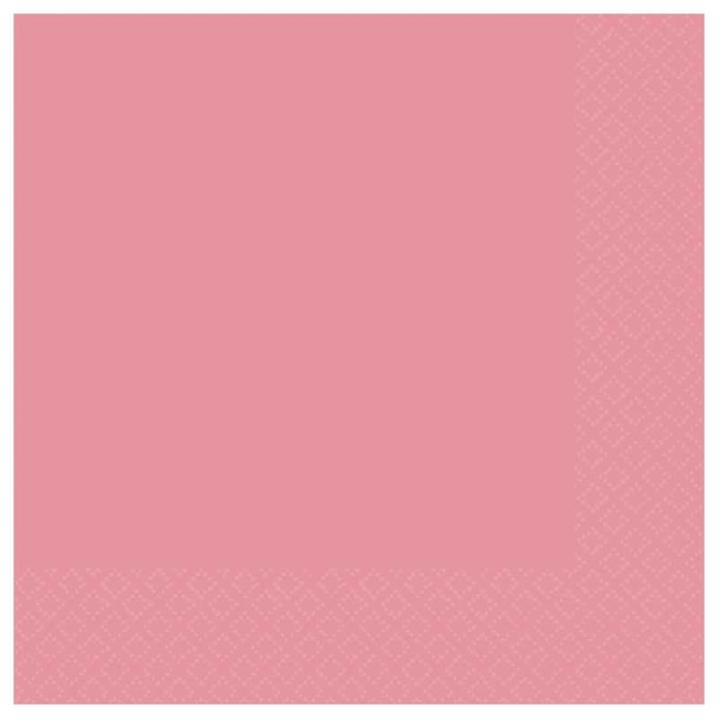 20PK 3PLY BABY PINK LUNCH NAPKINS
