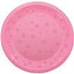 21cm PINK "PARTY" REUSABLE SEMI-TRANSPARENT PLATE