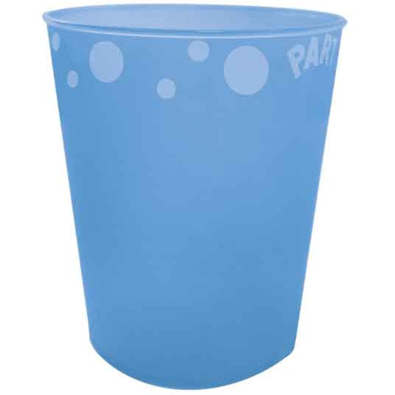 250ml BLUE "PARTY" REUSABLE SEMI-TRANSPARENT CUP