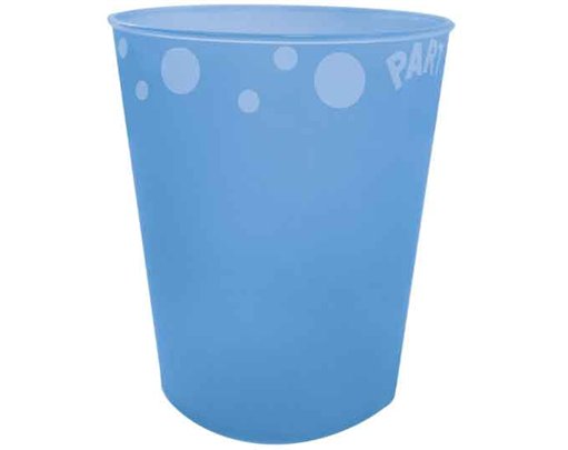 250ml BLUE "PARTY" REUSABLE SEMI-TRANSPARENT CUP