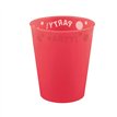 250ml RED "PARTY" REUSABLE SEMI-TRANSPARENT CUP