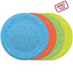 4PK 21cm ASST FLUORESCENT "PARTY" REUSABLE SEMI-TRANSPARENT PLATES