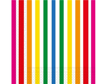 20PK 33cm FLUORESCENT PARTY NAPKINS