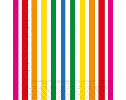 20PK 33cm FLUORESCENT PARTY NAPKINS
