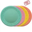 4PK 21cm ASST PASTEL "PARTY" REUSABLE SEMI-TRANSPARENT PLATES