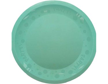21cm PASTEL MINT "PARTY" REUSABLE SEMI-TRANSPARENT PLATE