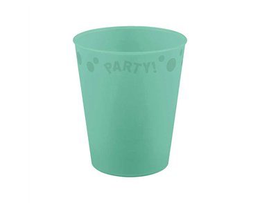 250ml PASTEL MINT "PARTY" REUSABLE SEMI-TRANSPARENT CUP