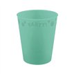 250ml PASTEL MINT "PARTY" REUSABLE SEMI-TRANSPARENT CUP