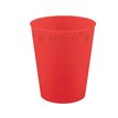 250ml BRIGHT RED "PARTY" REUSABLE SEMI-TRANSPARENT CUP