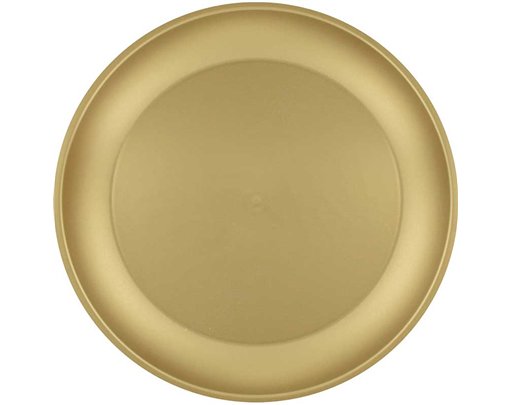 21cm GOLD REUSABLE PLATE