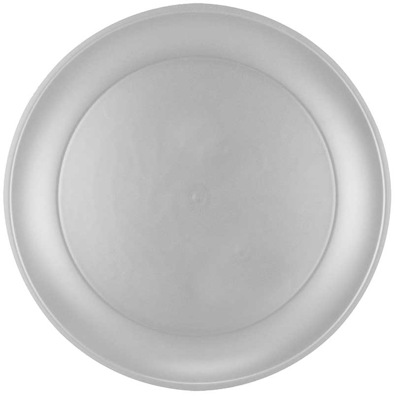 21cm SILVER REUSABLE PLATE