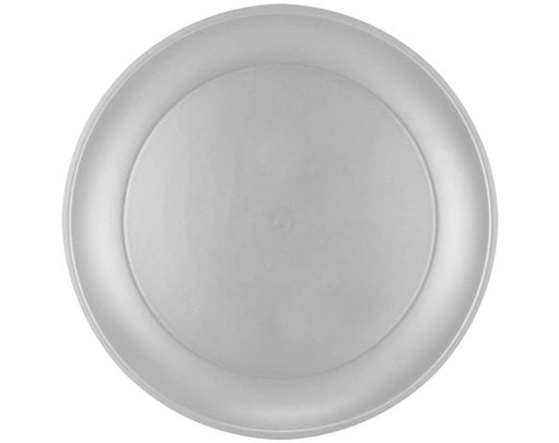 21cm SILVER REUSABLE PLATE