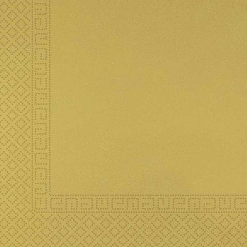 20PK 33cm GOLD PAPER 3-PLY NAPKINS