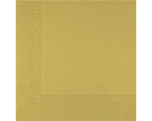 20PK 33cm GOLD PAPER 3-PLY NAPKINS