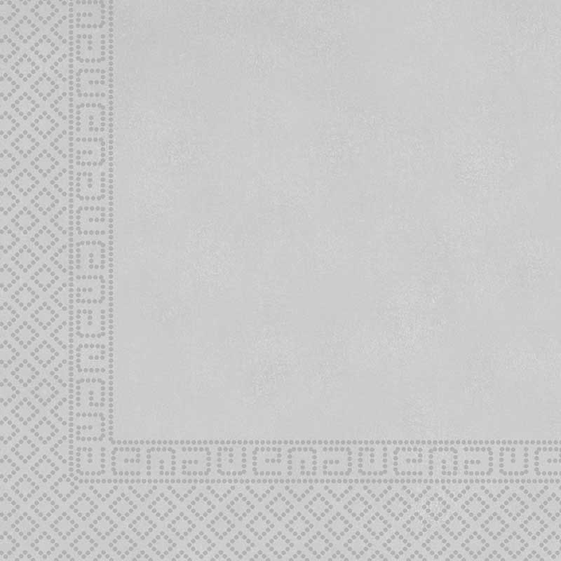 20PK 33cm SILVER PAPER 3-PLY NAPKINS