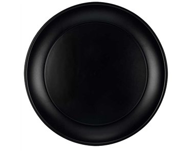 21cm BLACK REUSABLE PLATE