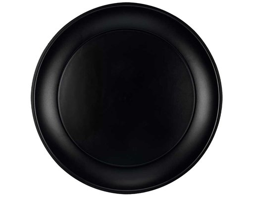 21cm BLACK REUSABLE PLATE
