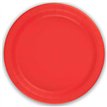 8PK 23cm RED PAPER PLATES