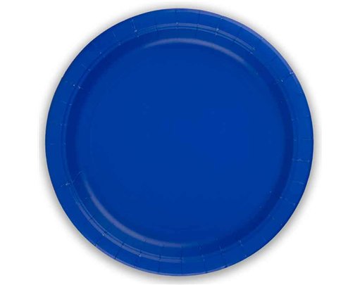 8PK 23cm ROYAL BLUE PAPER PLATES