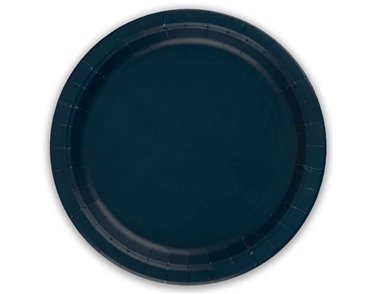 8PK 23cm NAVY BLUE PAPER PLATES