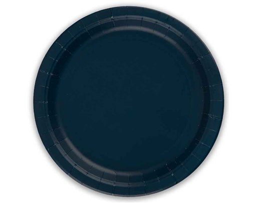 8PK 23cm NAVY BLUE PAPER PLATES